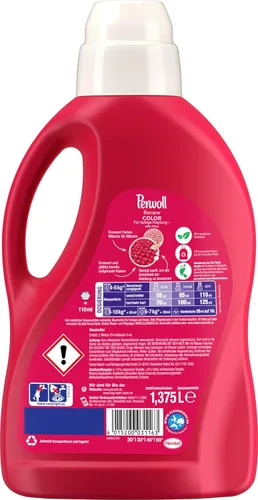 Vista 3 de Perwoll Renueva color y fibra - Detergente líquido para colores (1 x 25 cargas de lavado)