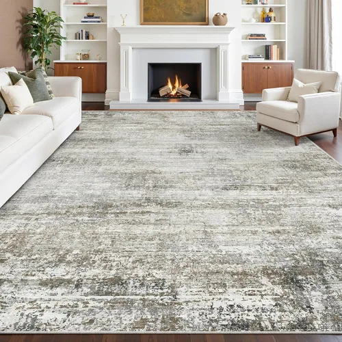 Vista 23 de zesthome Alfombras de 5 x 7 pulgadas - Alfombra lavable resistente a las manchas, alfombras modernas abstractas para sala de estar, dormitorio