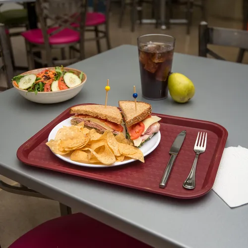Vista 5 de Carlisle FoodService Products CT121661 Cafe Bandeja de plástico estándar para cafetería/comida rápida, certificado NSF, libre de BPA, 16 pulgadas