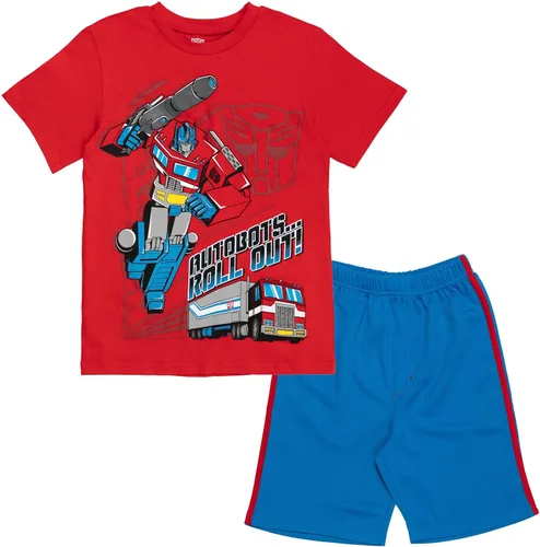 Transformers Bumblebee - Conjunto de pantalones cortos de malla para niños pequeños a grandes