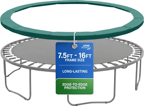 Vista 18 de Machrus Upper Bounce - Almohadilla de seguridad de repuesto para cama elástica de 6 pies a 16 pies redondas - Cubierta de resortes de cama elástica