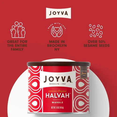 Vista 5 de Halva de sésamo y miel de Joyva Marble, 16 onzas