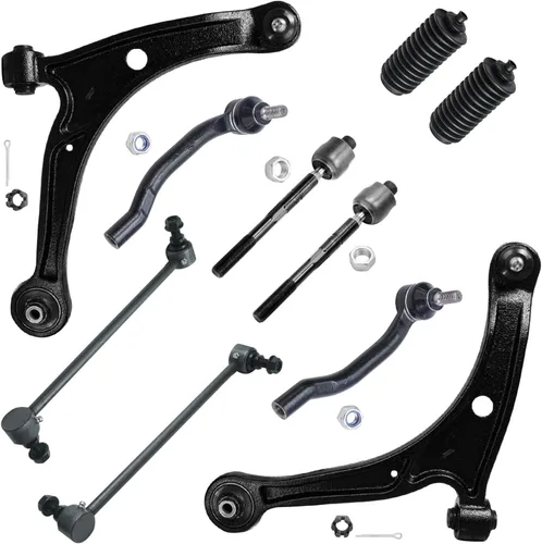 Vista 12 de Detroit Axle - Kit de suspensión frontal de 10 piezas para Jeep 2002-2004 Liberty, 2 brazos de control superiores con rótula 2 rótulas inferiores, 4
