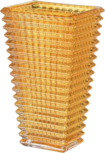 Vista 26 de MCMCNCUIU Juego de 4 jarrones de cristal, jarrones de cristal ámbar, jarrón de cristal para centros de mesa, moderno florero para sala de estar