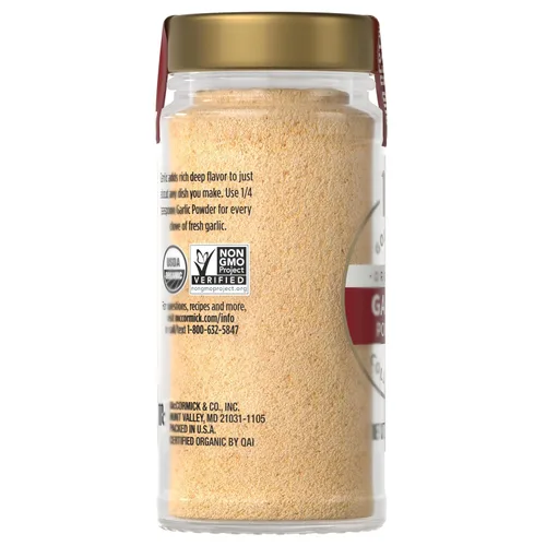 Vista 21 de McCormick Gourmet Ajo en polvo orgánico, 2.25 oz