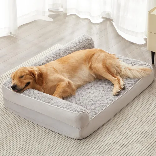 Vista 10 de BFPETHOME - Camas ortopédicas para perros grandes - Sofá impermeable para mascotas con funda extraíble y lavable, cama grande para perros con forro