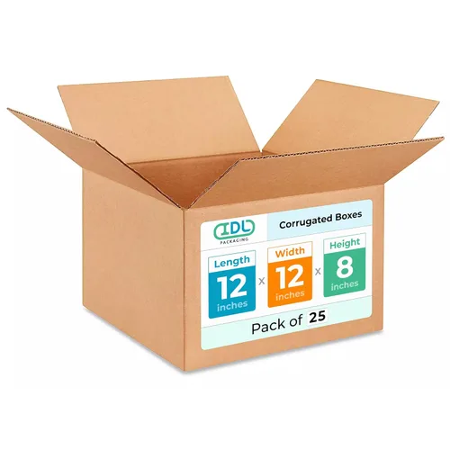 Vista 34 de IDL Packaging Paquete de 5 cajas de envío altas de 8 x 8 x 48 pulgadas, extra resistentes de 200 libras frente a caja regular, cajas de mudanza