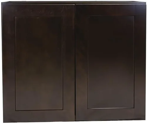 Vista 13 de Brookings Shaker - Armario de cocina de pared sin ensamblar W2436, 24 W x 12 D x 36 H, pintado blanco con Sherwin Williams®, madera maciza - Design