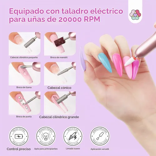 Vista 7 de SAVILAND Essentials Kit de uñas acrílicas: Kit de uñas todo en uno fácil y premium con polvo acrílico transparente, blanco y rosa, EMA monómero