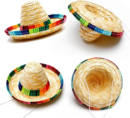 Vista 6 de Sombrero de perro y bufanda triangular para perro, babero, sombrero multicolor, disfraz de arco iris, toalla de boca para mascotas pequeñas