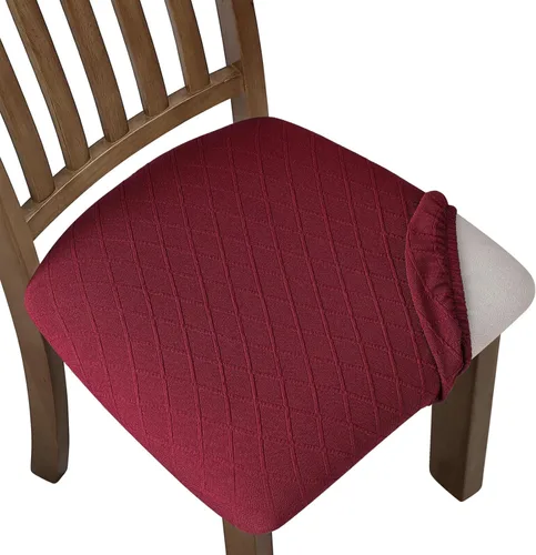 Vista 31 de Fuloon Fundas elásticas para asiento de silla, 2 PCS, extraíbles y lavables, fundas para sillas de comedor, antipolvo, fundas deslizantes de cojín