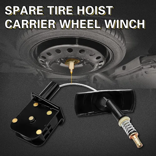 Vista 7 de 925-512 Soporte de cabrestante de elevación de neumáticos de repuesto para Dodge Ram 1500 2006-2008 Reemplaza# 55366492AC,55366492AD, 55366492AE