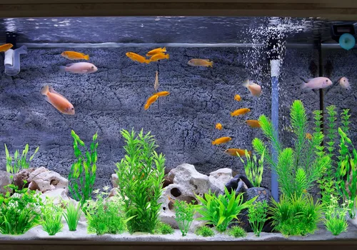 Vista 6 de MyLifeUNIT Plantas de acuario, paquete de 20 plantas artificiales para pecera para decoración de acuarios (verde)
