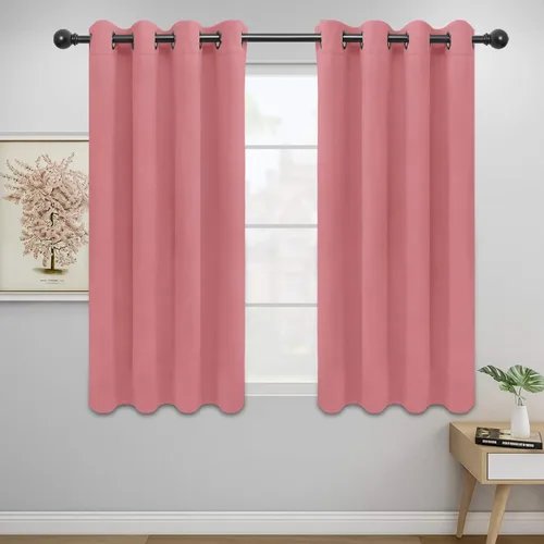 Vista 682 de Easy-Going - Cortinas opacas para dormitorio, aislamiento térmico sólido con ojales, cortinas de ventana para reducción de ruido, cortinas