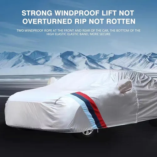Vista 6 de Funda para automóvil al aire libre, protección contra el agua y el sol, para DS DS3 DS3 Crossback DS4 DS5 DS7 Crossback, cubierta completa