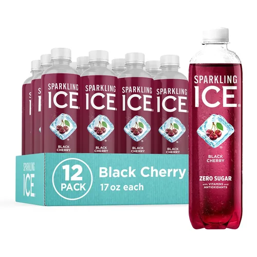 Vista 20 de Sparkling Ice, Lima Limón. Agua con gas, con antioxidantes y vitaminas, cero azúcar. Botellas de 17 oz (Paquete de 12).