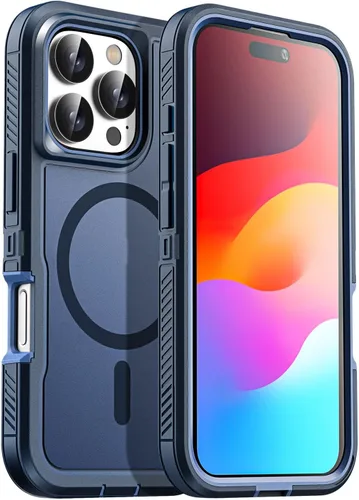 Vista 20 de AICase Funda para iPhone 13 Pro Max [compatible con Magsafe], protección magnética resistente contra caídas, cuerpo completo, a prueba de golpes, a