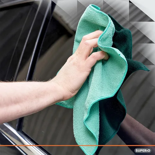 Vista 5 de Superio Paño de limpieza de microfibra para automóviles, trapos de limpieza de cocina para limpieza de limpieza, toallas de microfibra absorbentes