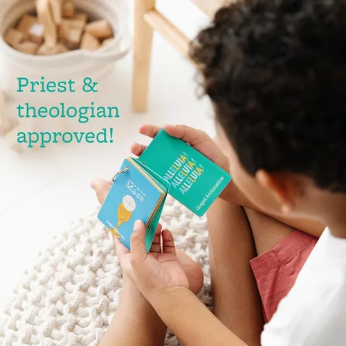 Vista 7 de Tarjetas guía de la primera misa – 28 enseñanzas del libro de misal católico con revestimiento UV – Tarjetas religiosas de 2.5 x 4 pulgadas