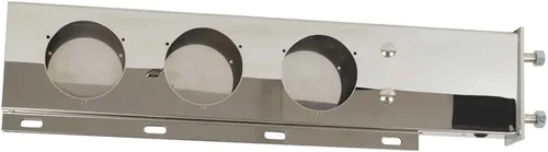 Vista 7 de Mytee Products Barra de Luz de Gancho de Tapa de Barro Cargada con Resorte de Acero Inoxidable de 30" con Recortes de Luz Redondos – Espaciado