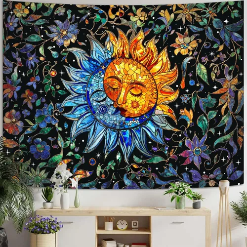 Vista 22 de Accnicc - Tapices Boho de Sol y Luna10127AXS