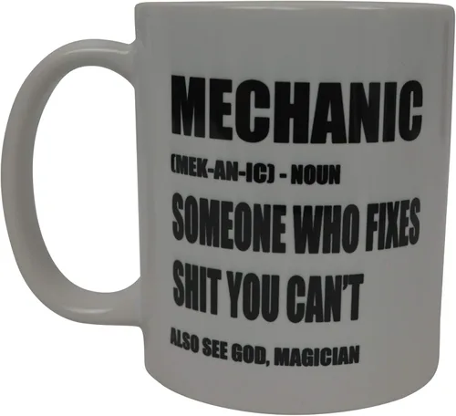 Rogue River Tactical Divertida mejor taza de café mecánico taza novedad idea regalo tienda reparación garaje significado broma