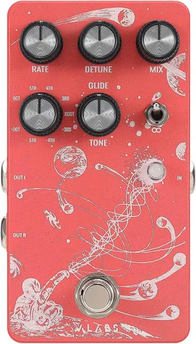 Vista 9 de ALABS NOVADRIFT Pedal de guitarra de modulación 9 en 1 efectos multimod giratorio, coro, brida, trémolo Expresión incorporada, estéreo