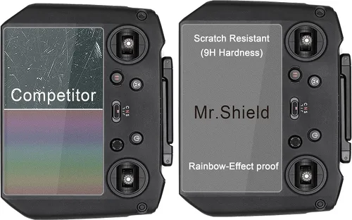 Vista 5 de Mr.Shield [Paquete de 3 protectores de pantalla para DJI RC Pro para DJI Mavic 3 / Mavic 3 Pro/Cine/Air 2S / Mavic 2 Pro y Zoom [vidrio templado]