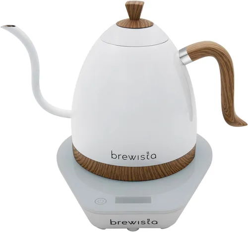 Vista 7 de Brewista Artisan - Hervidor eléctrico de cuello de cisne, hervidor de agua con panel LCD, control preciso de temperatura, hervido rápido y ajustes