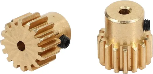 Vista 5 de Engranaje de piñón 2 unids engranaje de motor 16 dientes engranaje de piñón para 1603 1604 SG1603 SG1604 1/16 RC piezas de repuesto de coche