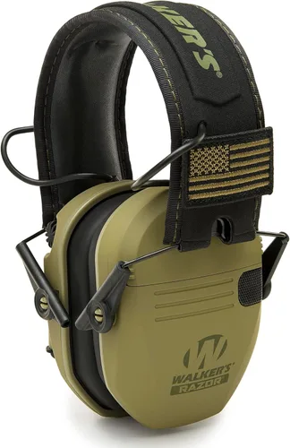 Vista 6 de Walker's Razor Slim Ultra Low Profile Compact Design Adjustable Range Shooting Hunting Hearing Protection Electronic Earmuffs