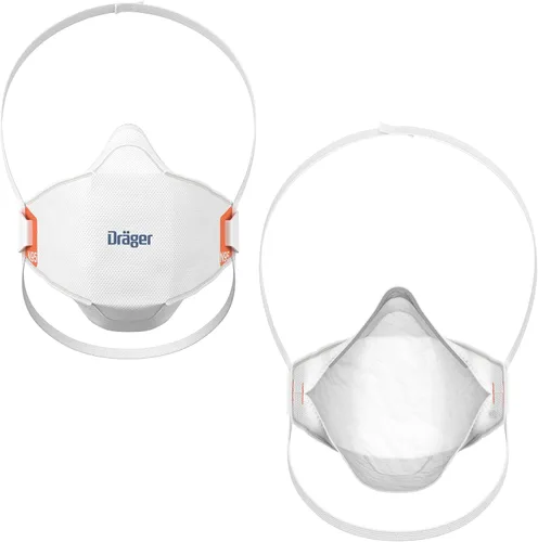 Vista 2 de Dräger X-plore 1950 N95 respirator mask NIOSH-approved respirator mask for construction, DIY, home improvement
