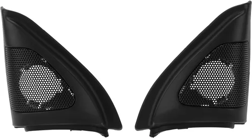 Fydun 1 par de cubierta de altavoz de la puerta del coche de audio tweeter ajuste negro altavoz decoración reemplazo para 2003-2006