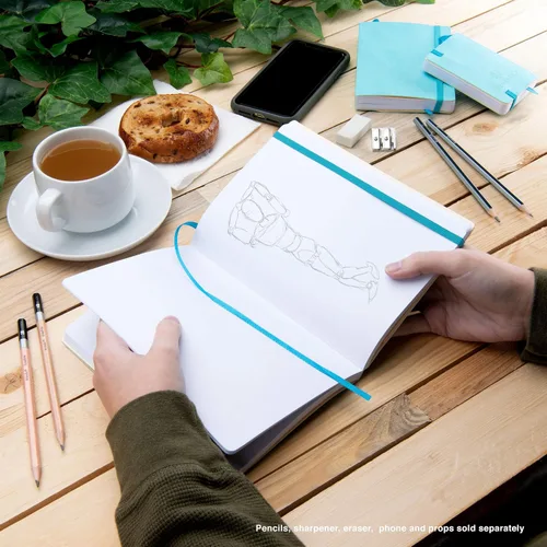 Vista 108 de Cuaderno de bocetos Travelers Dot Grid Pentalic Art, libre de ácidos