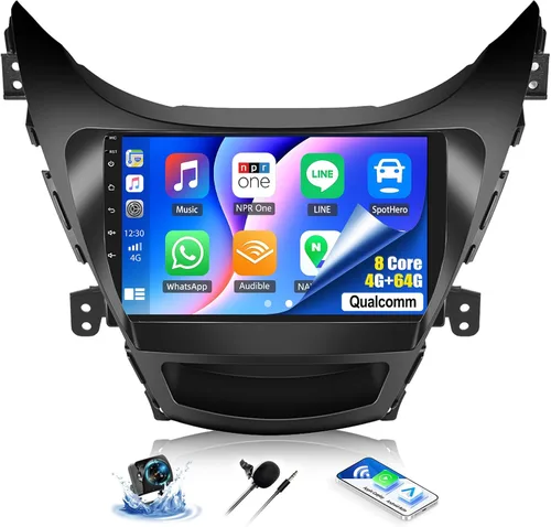 Vista 10 de SIXWIN 1G+32G Radio de Estéreo de Coche Android para Hyundai Elantra 2011 2012 2013 con Apple Carplay Inalámbrico Android Auto Bluetooth pantalla