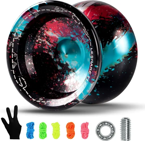 Yoyo Profesional No Sensible para Expertos y Yoyos Sensibles para Niños Principiantes, El Paquete Incluye Rodamientos Sensibles Reemplazables