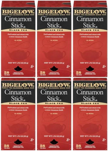 Vista 27 de Bigelow American Breakfast Black Tea, cajas de 20 sobres (paquete de 6), té negro con cafeína, 120 bolsas de té en total