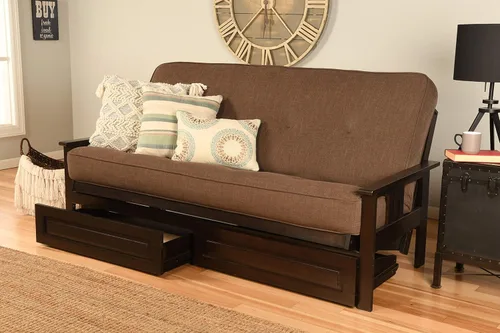 Vista 64 de MFD Futón Montana, Verde, Madera, Colchón canadiense