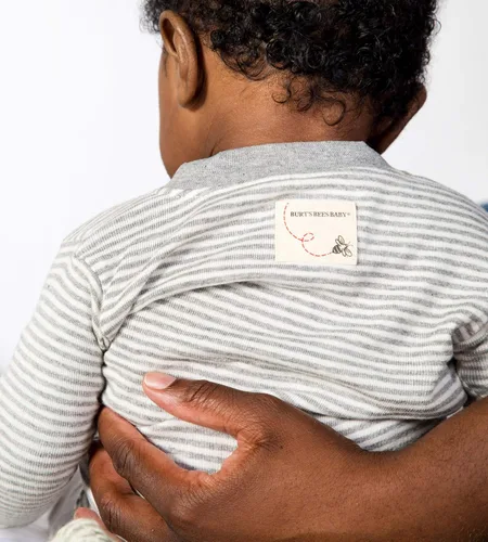 Vista 4 de Burt's Bees Baby Baby Boys' Pajamas, Zip-Front Non-Slip Unisex Footed Sleeper Pjs, Organic Cotton