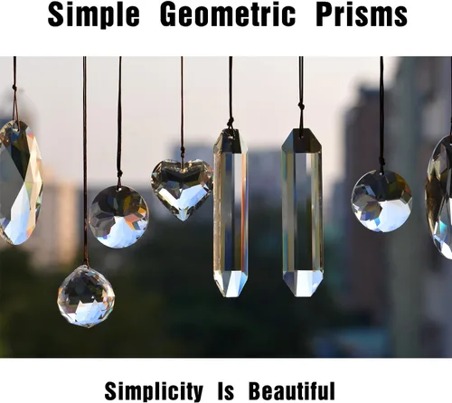 Vista 82 de STINO - 2 piezas prismas atrapasoles de bola de cristal de 4cm, atrapasoles colgantes con prisma de vidrio, creador de arcoíris para ventanas
