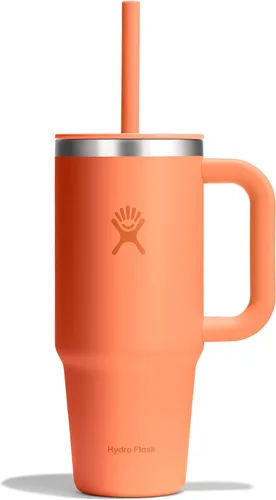 Vista 33 de Hydro Flask Vaso de Viaje de 40 Oz con Asa, Tapa y Pajita - Acero Inoxidable Aislado en 40 Oz Birch