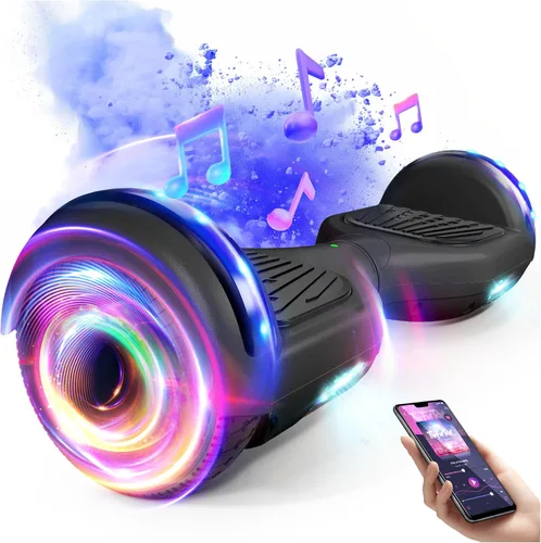 SISIGAD Scooter, 6.5" Flash Wheels & Corlorful LED Lights, All for Girls Boys Kids Ages 6+