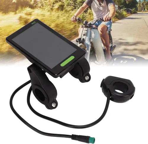 Vista 8 de Pantalla LCD de scooter, Panel de control de medidor eléctrico Pantalla grande, Conector M6C para modificación, Recreación urbana de desplazamiento