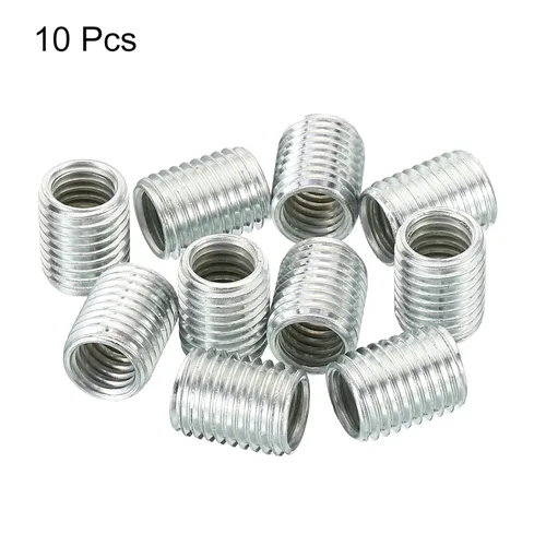 Vista 3 de PATIKIL Adaptadores de rosca M8x1mm a M6x1mm Manguito Reductor Tuerca Reductora, Paquete de 10 Tuerca de conversión de tornillo de 0.394 in