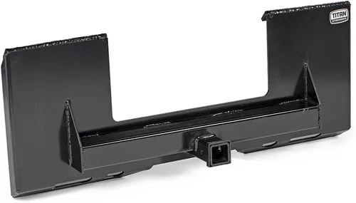 Titan Attachments Placa de Montaje Receptor Universal Recortada, Accesorio de Placa de Minicargadora de 1/4" de Grosor, Enganche Receptor de 2",