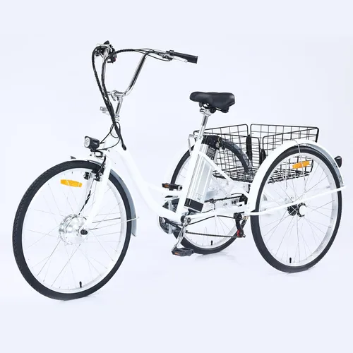 Garvee Triciclo para adultos, triciclo de 7 velocidades para adultos, bicicletas de 3 ruedas para adultos con cestas, triciclos para adultos para