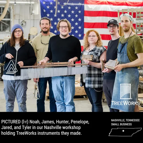 Vista 6 de TreeWorks Golpeador triangular, fabricado en Estados Unidos, acero inoxidable, accesorio profesional para instrumentos musicales de percusión