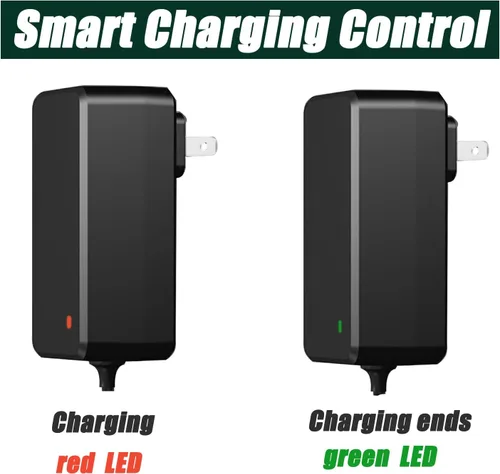 Vista 4 de Cargador eléctrico de 24 V compatible con Razor E300, E200, E100, PR200, MX350, Sports Mod, Pocket Mod, Dirt Quad, cable de alimentación de batería