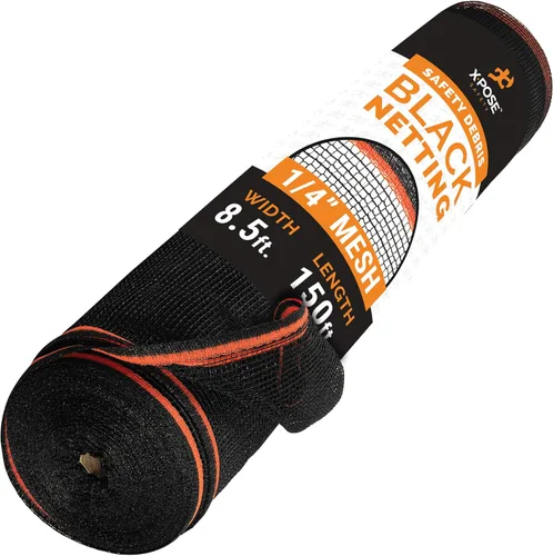 Vista 48 de Xpose Safety Red de seguridad para construcción de Xpose Safety - Rollo de material temporal de 150 pies, malla de 1/4" para cerca de andamio