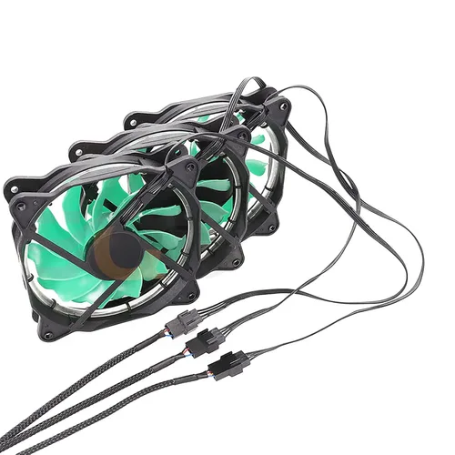Vista 7 de Cable divisor de ventilador PWM de 3 vías y 4 pines, cable de extensión de ventilador de PC de 12 pulgadas, cable de extensión de ventilador CA PWM